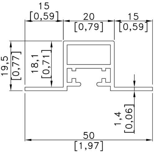 Aluminium length framework