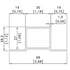 30-25 Aluminium 6 metre Length Tophat - Air Handling Components